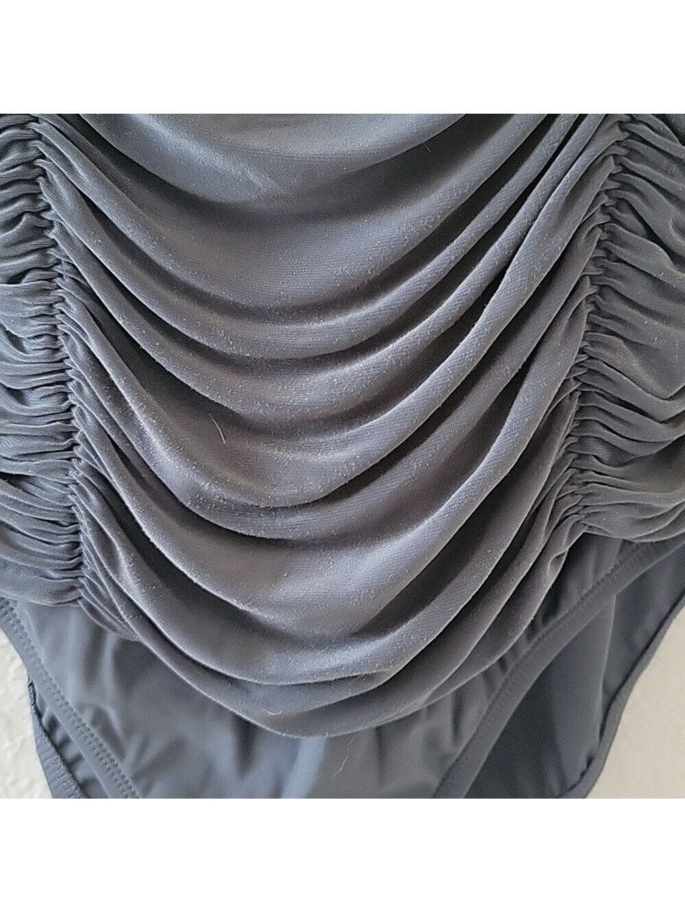 Great coverage grey one piece bathing suit 14 - Picture 3 of 8